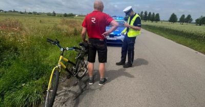 Nietrzeźwy cyklista zatrzymany podczas akcji Jednośladem bezpiecznie przez wakacje